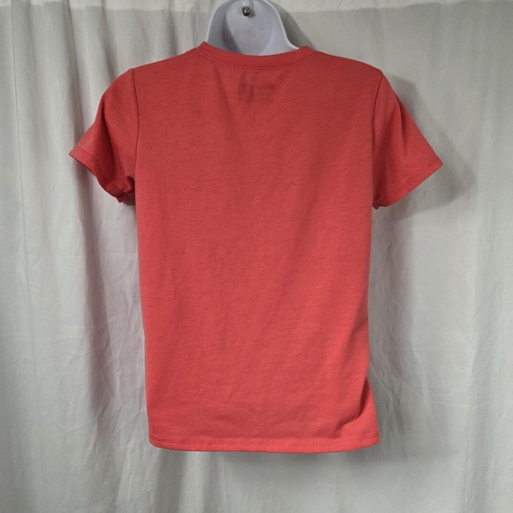 Eddie Bauer Shirt Kids Large 14/16 Pink Rainbow Graphic Short Sleeve Tee Top - Picture 4 of 11